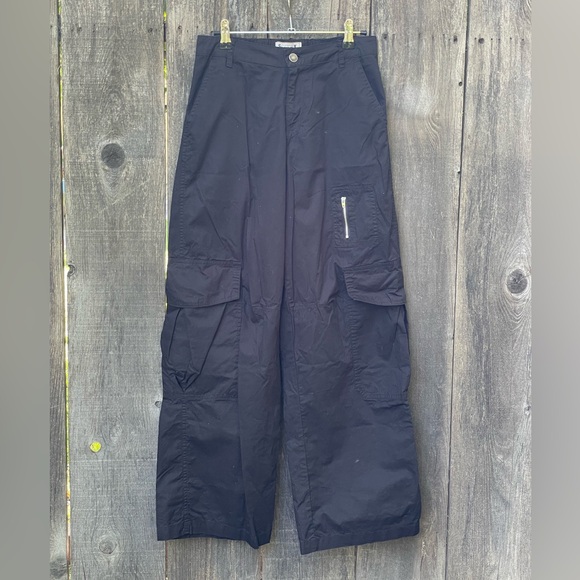 Sixty-Six Black Cotton Cargo Pants Size Small - Picture 1 of 5